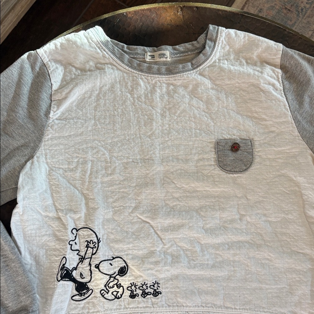 School Bus Made in Korea Peanuts Shirt Size large Snoopy Charlie Brown - Picture 3 of 6